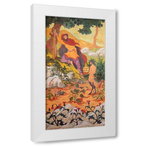 La Tiare White Modern Wood Framed Art Print by Ranson, Paul