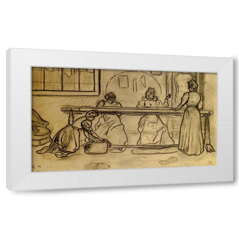 LAtelier De Tapisserie White Modern Wood Framed Art Print by Ranson, Paul