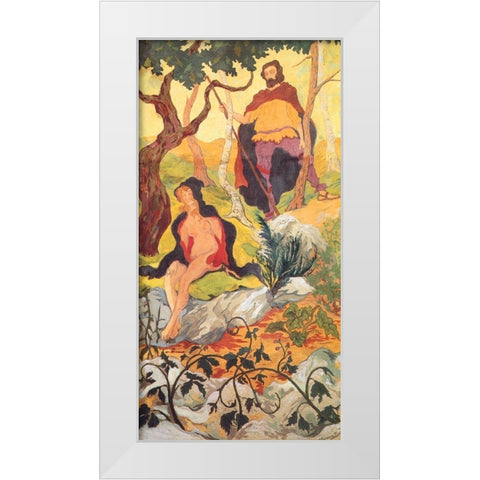 LExorcisme White Modern Wood Framed Art Print by Ranson, Paul
