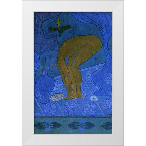 Lustral White Modern Wood Framed Art Print by Ranson, Paul