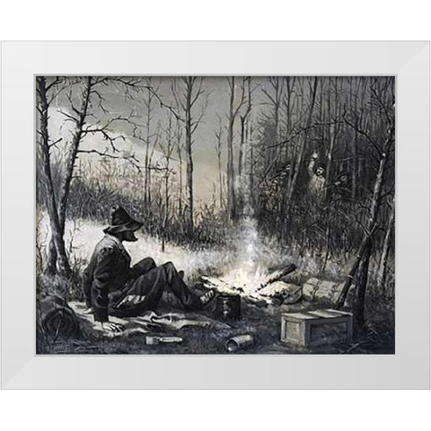 The Capture Of The German White Modern Wood Framed Art Print by Remington, Frederic
