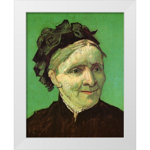 Artists Mother White Modern Wood Framed Art Print by Van Gogh, Vincent