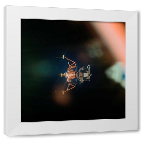 Eagle the Apollo 11 Lunar Module, 1969 White Modern Wood Framed Art Print by NASA