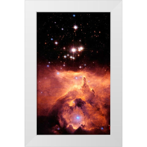 Pismis 24 and NGC 6357 White Modern Wood Framed Art Print by NASA