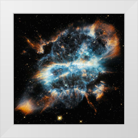 NGC 5189 White Modern Wood Framed Art Print by NASA