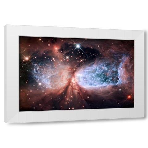 Star-Forming Region S106 White Modern Wood Framed Art Print by NASA