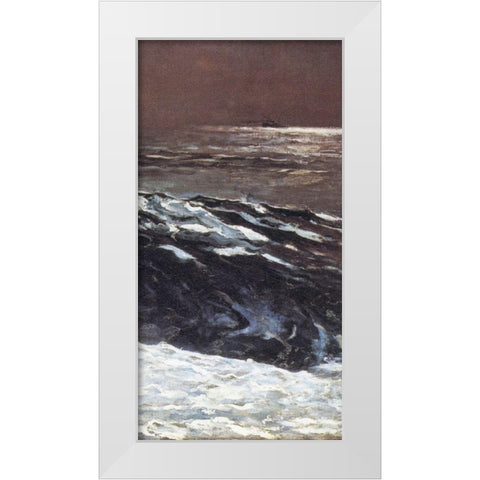 Sunlight On The Coast (right) White Modern Wood Framed Art Print by Homer, Winslow