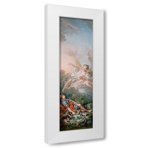 Aurora and Cephalus White Modern Wood Framed Art Print by Boucher, Francois
