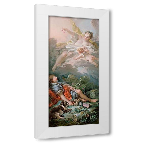 Aurora and Cephalus (detail) White Modern Wood Framed Art Print by Boucher, Francois