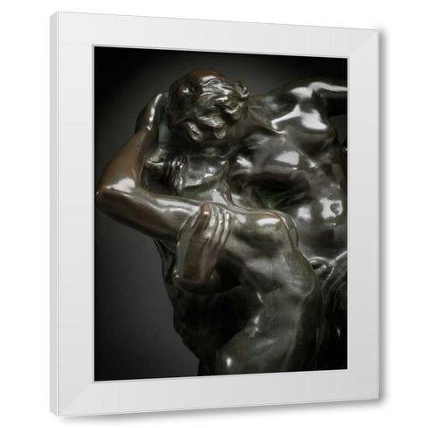 Eternal Spring, ca. 1881-1884 White Modern Wood Framed Art Print by Rodin, Auguste