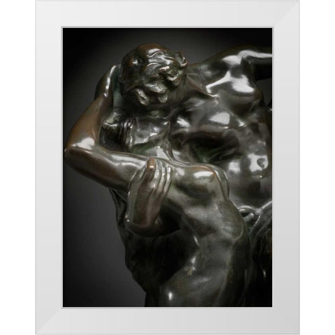 Eternal Spring, ca. 1881-1884 White Modern Wood Framed Art Print by Rodin, Auguste