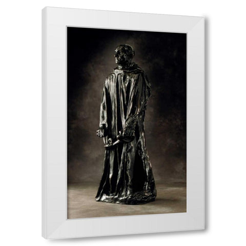 Jean dAire, ca. 1886-1895 White Modern Wood Framed Art Print by Rodin, Auguste
