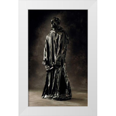 Jean dAire, ca. 1886-1895 White Modern Wood Framed Art Print by Rodin, Auguste