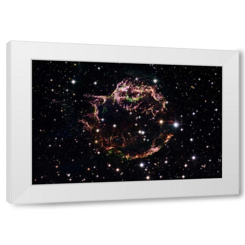 Supernova Remnant Cassiopeia A - March 2004 White Modern Wood Framed Art Print by NASA