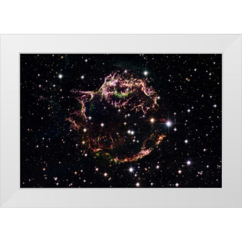 Supernova Remnant Cassiopeia A - March 2004 White Modern Wood Framed Art Print by NASA