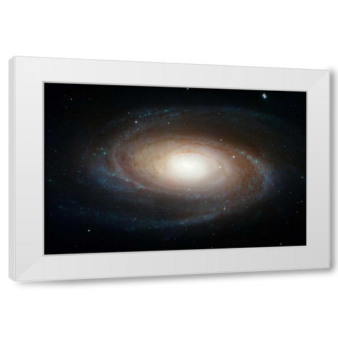 Spiral Galaxy M81 White Modern Wood Framed Art Print by NASA