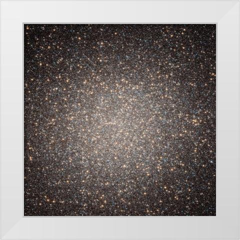 Starry Splendor in Core of Omega Centauri White Modern Wood Framed Art Print by NASA