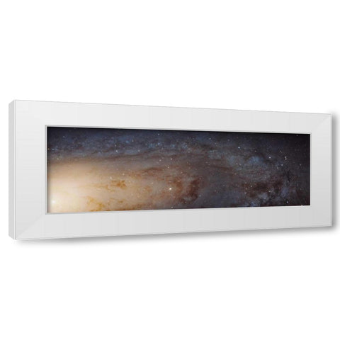 Hubble M31 PHAT Mosaic - Andromeda Panorama White Modern Wood Framed Art Print by NASA