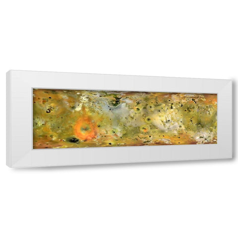 Surface of Io Composite from Gallileo Mission White Modern Wood Framed Art Print by NASA