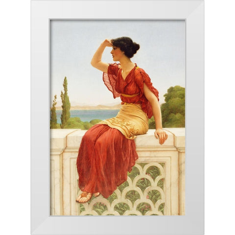 The Signal White Modern Wood Framed Art Print by Godward, John William