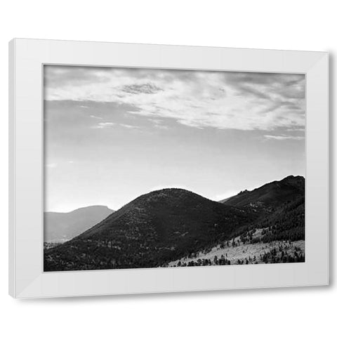Rocky Mountain National Park, CO, ca. 1941-1942 White Modern Wood Framed Art Print by Adams, Ansel