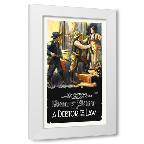 A Debtor To The Law, Henry Starr White Modern Wood Framed Art Print by Hollywood Photo Archive