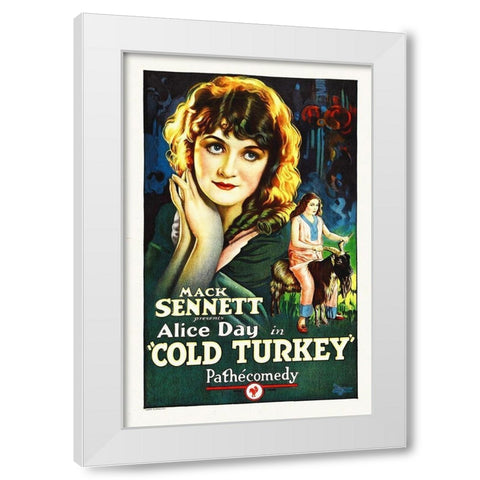Alice Day, Cold Turkey, 1925 White Modern Wood Framed Art Print by Hollywood Photo Archive