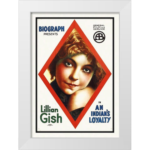 An Indians Loyalty White Modern Wood Framed Art Print by Hollywood Photo Archive