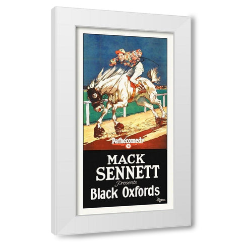 Black Oxfords, 1924 White Modern Wood Framed Art Print by Hollywood Photo Archive