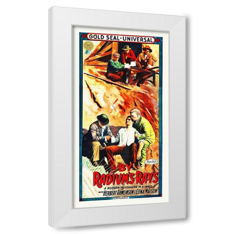 By Radiums Rays, 1914 White Modern Wood Framed Art Print by Hollywood Photo Archive