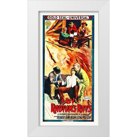 By Radiums Rays, 1914 White Modern Wood Framed Art Print by Hollywood Photo Archive
