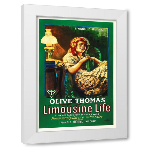 Limosine Life White Modern Wood Framed Art Print by Hollywood Photo Archive