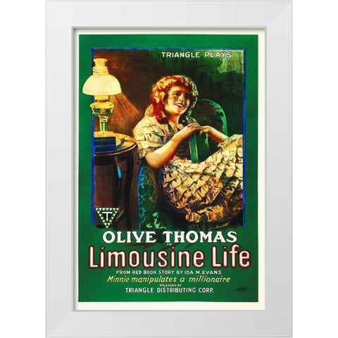 Limosine Life White Modern Wood Framed Art Print by Hollywood Photo Archive