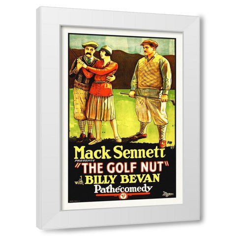 The Golf Nut White Modern Wood Framed Art Print by Hollywood Photo Archive