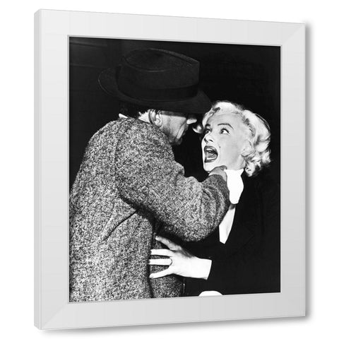 Marilyn Monroe White Modern Wood Framed Art Print by Hollywood Photo Archive