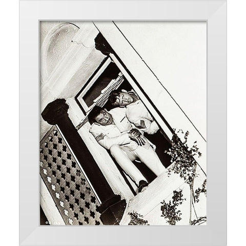 Cary Grant - Gunga Din White Modern Wood Framed Art Print by Hollywood Photo Archive