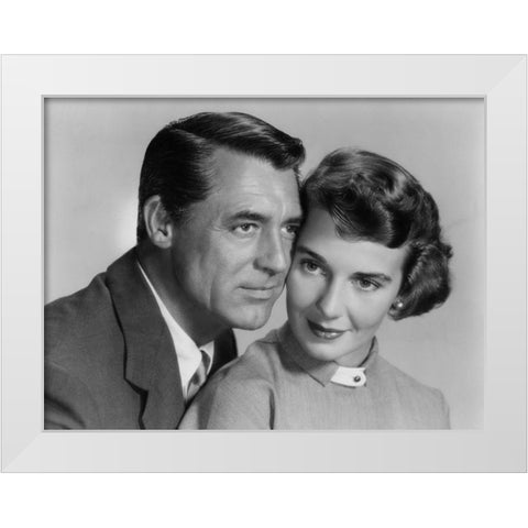 Cary Grant - Room For One More White Modern Wood Framed Art Print by Hollywood Photo Archive