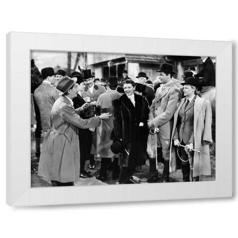 Cary Grant - Suspicion White Modern Wood Framed Art Print by Hollywood Photo Archive