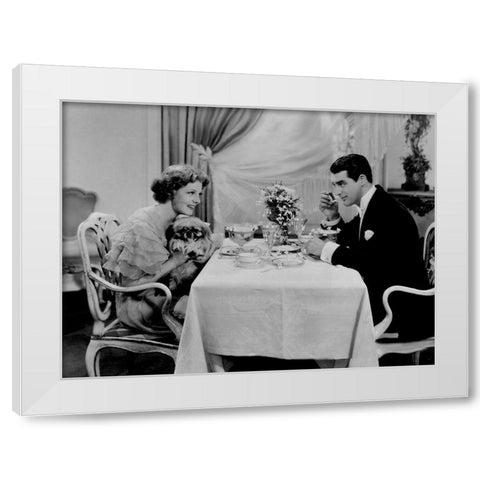 Cary Grant White Modern Wood Framed Art Print by Hollywood Photo Archive