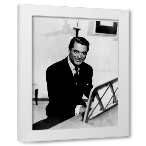 Cary Grant - The Awful Truth White Modern Wood Framed Art Print by Hollywood Photo Archive