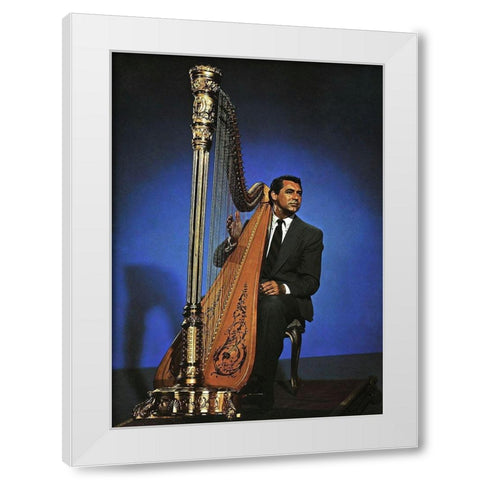Cary Grant - The Bishops Wife White Modern Wood Framed Art Print by Hollywood Photo Archive