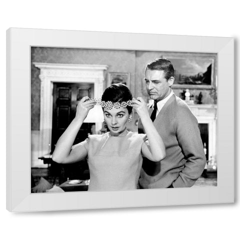 Cary Grant - The Grass is Greener White Modern Wood Framed Art Print by Hollywood Photo Archive