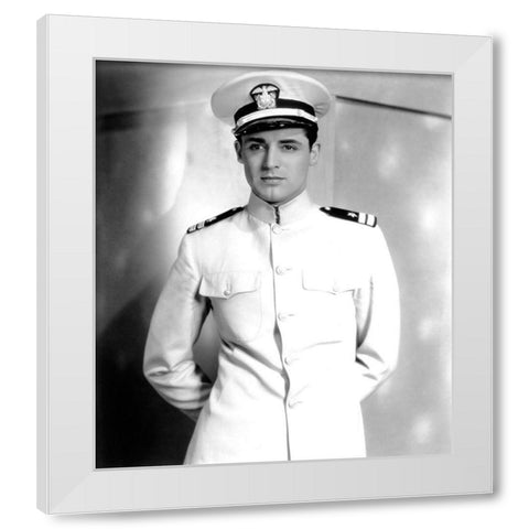 Cary Grant - Madame Butterfly White Modern Wood Framed Art Print by Hollywood Photo Archive