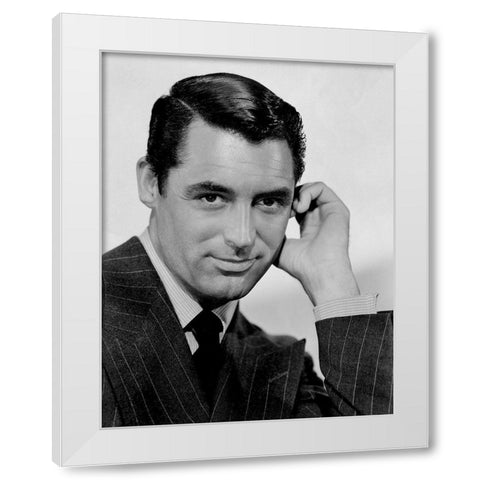 Cary Grant - People Will Talk White Modern Wood Framed Art Print by Hollywood Photo Archive