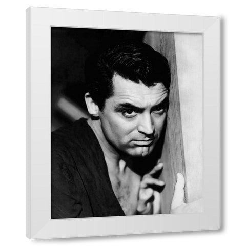 Cary Grant - The Talk of the Town White Modern Wood Framed Art Print by Hollywood Photo Archive