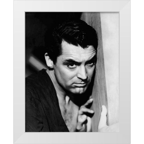 Cary Grant - The Talk of the Town White Modern Wood Framed Art Print by Hollywood Photo Archive