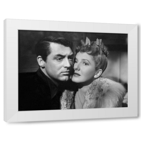 Cary Grant - The Talk of the Town White Modern Wood Framed Art Print by Hollywood Photo Archive