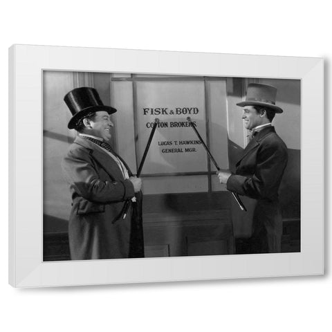 Cary Grant - The Talk of the Town White Modern Wood Framed Art Print by Hollywood Photo Archive