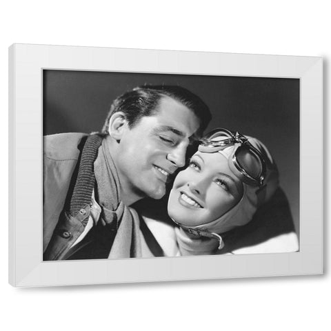 Cary Grant - The Talk of the Town White Modern Wood Framed Art Print by Hollywood Photo Archive