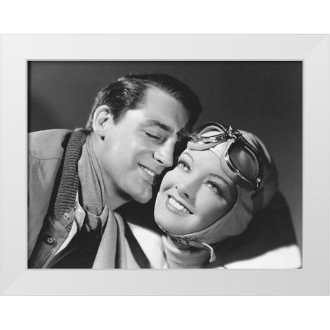 Cary Grant - The Talk of the Town White Modern Wood Framed Art Print by Hollywood Photo Archive